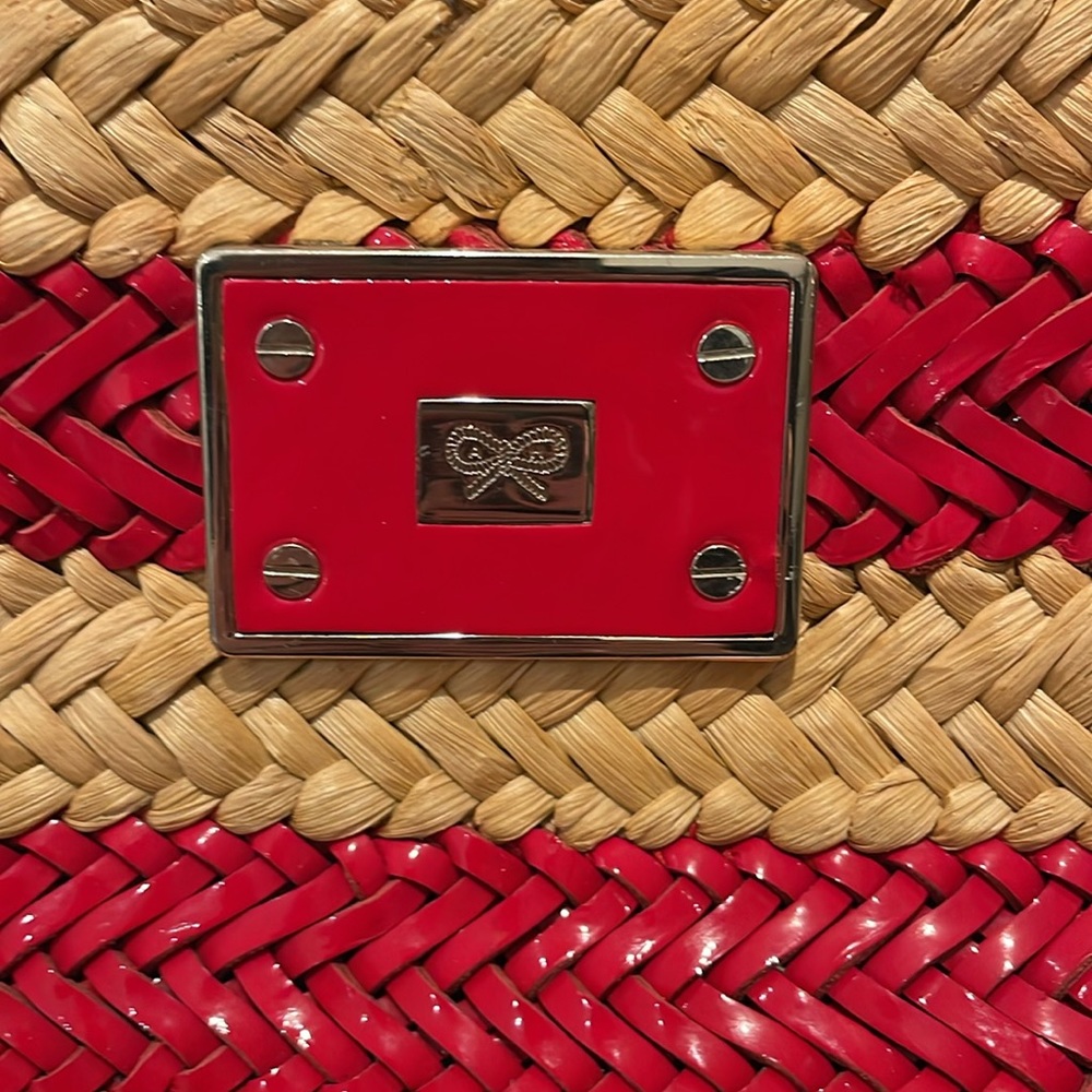 Anya Hindmarch Red and Tan Mini Bag - Picture 2 of 7